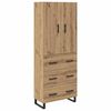 vidaXL K&otilde;rgushein 2 pcs K&auml;sit&ouml;&ouml;puu 69,5 x 34 x 180 cm