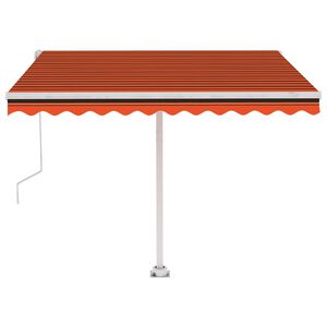vidaXL iseseisev automaatne varikatus 300 x 250 cm, oranž/pruun