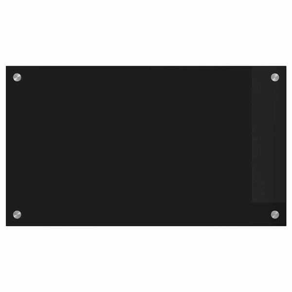 vidaXL Kögi Splashback Must 70 x 40 cm karastatud klaas