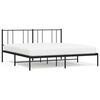 vidaXL metallist voodiraam peatsiga, must, 183x213 cm