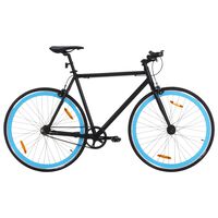 vidaXL ühekäiguline jalgratas, must ja sinine, 700C 51 cm