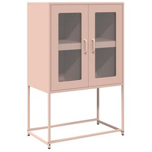 vidaXL Highboard Pink 68x39x107 cm Teras