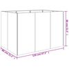 vidaXL taimekast, 120 x 80 x 80 cm, Corten-teras