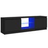 vidaXL telerialus LED-tuledega, must, 120 x 30 x 36 cm