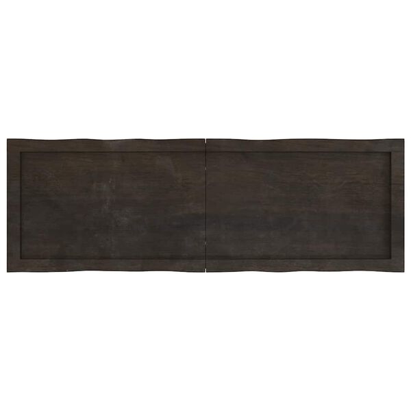 vidaXL lauaplaat, tumepruun, 120x40x(2-6) cm, t&ouml;&ouml;deldud t&auml;ispuit