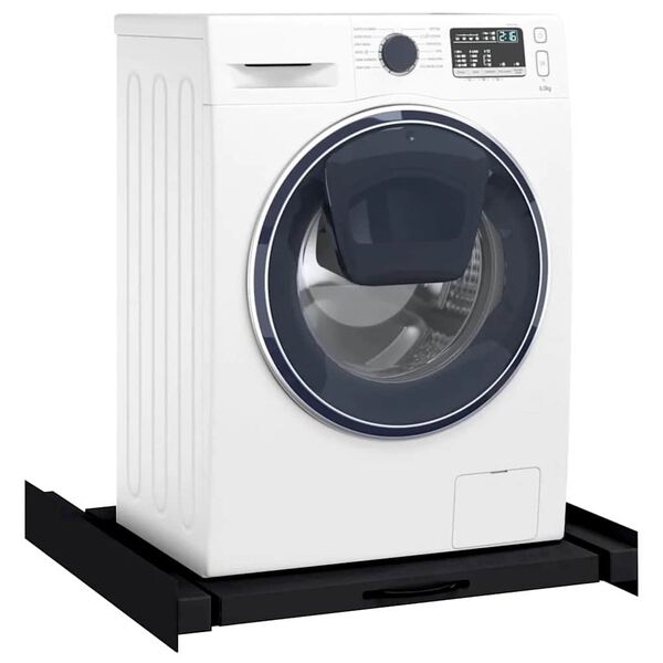 vidaXL Pesumasina vahe shelf Must 60 x 60 x 8 cm Teras