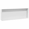 vidaXL Du&scaron;inurk Valge 90 x 30 x 9,5 cm Roostevaba teras