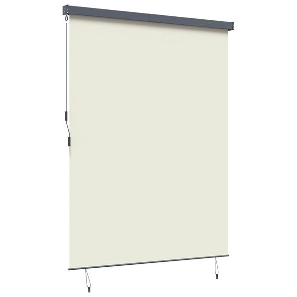 vidaXL Rulookardin kardinatega cream 200 x 250 cm Kangas ja Alumiinium