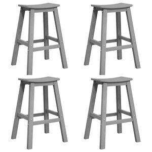 vidaXL Aia baarikomplekt 4 pcs Helehall HDPE