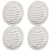 vidaXL &Otilde;hu ventilatsioonikatted 4 pcs H&otilde;bedane 80 mm Roostevaba teras