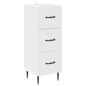 vidaXL Sahtlib&uuml;roo Valge 33 x 34,5 x 89,5 cm Tehispuit