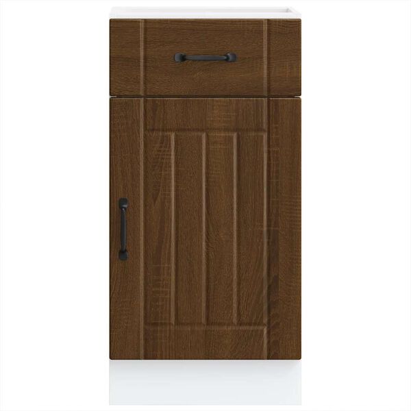 vidaXL k&ouml;&ouml;gi aluskapp Lucca, pruun tamm, tehispuit