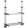 vidaXL k&ouml;&ouml;giriiul, 50 x 25 x (50-70) cm, alumiinium