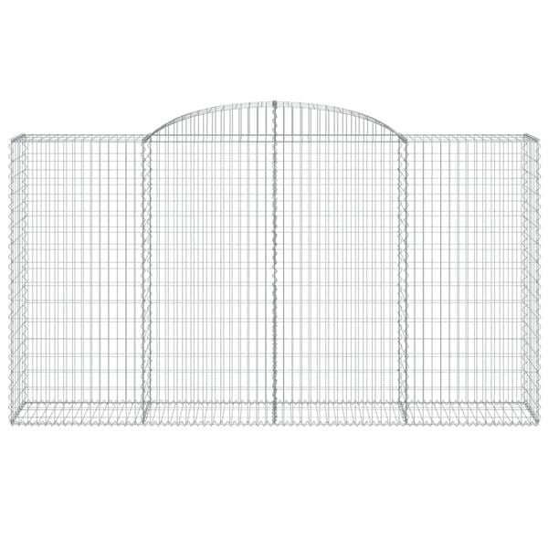 vidaXL kaarekujulised gabioonkorvid 15 tk, 300x50x160/180 cm, raud