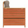 vidaXL käetoega aiadiivani moodul koos padjaga, vahapruun, männipuit