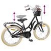 vidaXL Laste Bike 20 Tolli vanuses 6-11 aastat Must