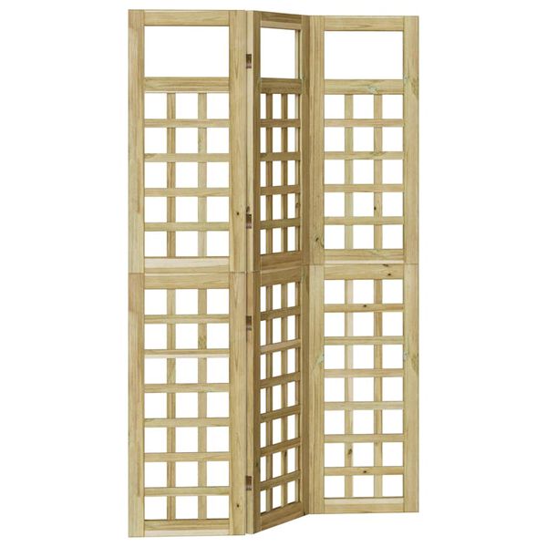 vidaXL Privaatsust&otilde;ke Meepruun 121 x 180 cm Kindel m&auml;nnipuidust