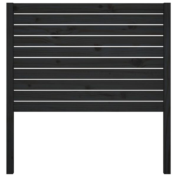 vidaXL voodipeats, must, 96 x 4 x 100 cm, männipuit