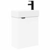 vidaXL Vannitoa vanity &uuml;ksus koos segistiga Valge 45,5 x 22,5 x 84 cm