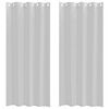 vidaXL Voile Kardin kardinatega 2 pcs Helehall 225 x 140 cm Polüester