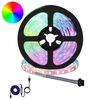 vidaXL LED Ribad 12 pcs Must ja l&auml;bipaistev 2500 mm Vask ja plastik