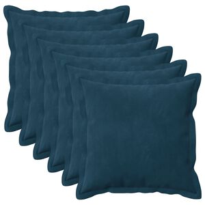 vidaXL Padi padjaga HOUTEN 6 tk Sinine Samet