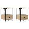 vidaXL &Ouml;&ouml;lambi kapp 2 tk Sonoma tamm 42 x 41 x 56 cm Tehispuit