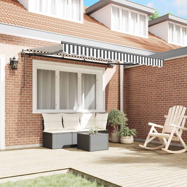 vidaXL K&auml;igukohandatav varikatus Antratsiit 250 x 200 cm kangas