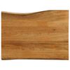 vidaXL lauaplaat, 70 x 60 x 3,8 cm, naturaalsete servadega, mangopuit
