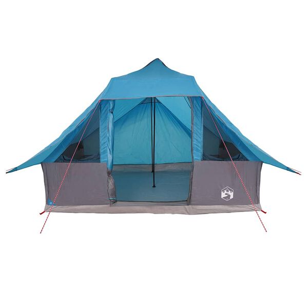 vidaXL Tipi telk katusega ladustamisega Sinine 364 x 281 x 257 cm taft