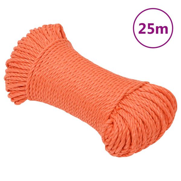 vidaXL töököis, oranž, 3 mm, 25 m, polüpropüleen