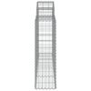 vidaXL kaarekujulised gabioonkorvid 25 tk, 200x30x100/120 cm, raud