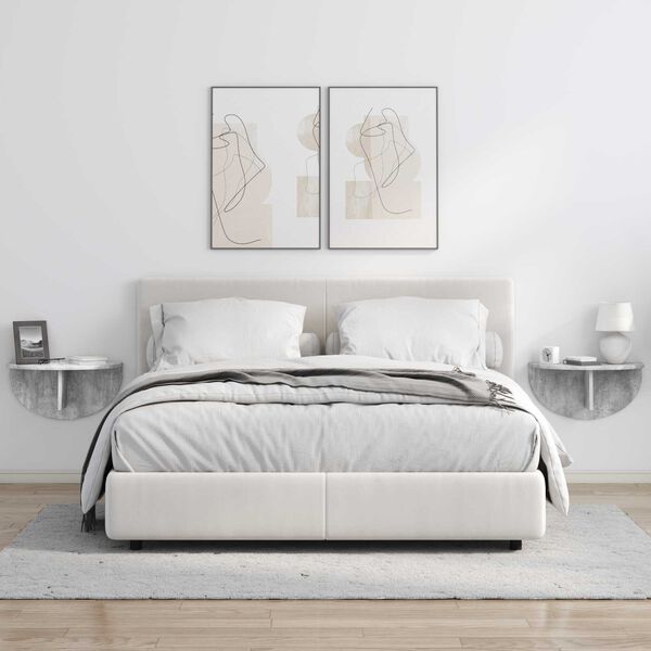 vidaXL Seinariiul Betoonhall 48 x 24 x 24 cm Tehispuit