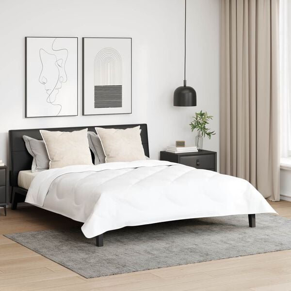 vidaXL Padi padjaga 2 pcs Valge 80 x 80 cm Puuvill