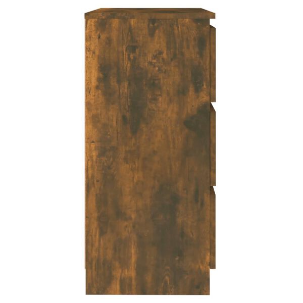 vidaXL puhvetkapp, suitsutatud tamm, 60 x 35 x 76 cm, tehispuit