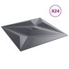 vidaXL Seinapaneelid T&auml;ht 24 pcs Staar Hall 50 x 50 cm XPS Vaht