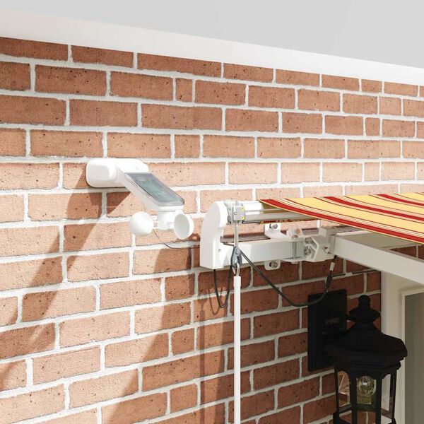 vidaXL K&auml;igukohandatav varikatus Kollane ja oranž 500 &times; 300 cm