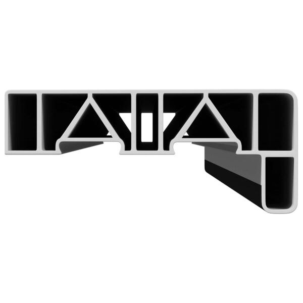 vidaXL Akna aluskate Antriit puidust pinnaga 60 x 15 x 4,5 cm PVC