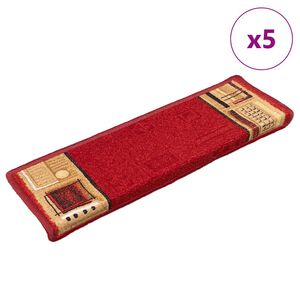 vidaXL isekleepuvad trepivaibad 5 tk, 65x21x4 cm, punane