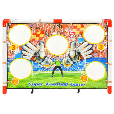 vidaXL laste jalgpallivärava komplekt täpsusmatiga, 120 x 51 x 77,5 cm