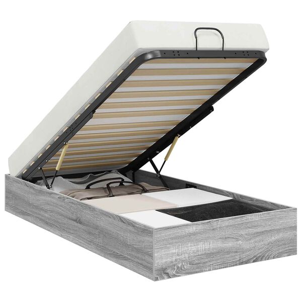 vidaXL Ottomani voodiraam Hall Sonoma 193 x 120 x 25 cm Saepuruplaat