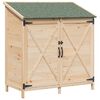 vidaXL Aiashed katusega Naturaalne 106 x 56 x 113,5 cm Tugev kuusepuit