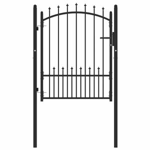 vidaXL Aiav&auml;rav okkadega EMMEN 100 x 125 cm Pulberv&auml;rvitud Teras Must