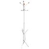 vidaXL riidenagi, valge, 176 cm, pulberv&auml;rvitud raud