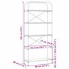 vidaXL Raamatukapp Hall Sonoma 80 x 30 x 183 cm Tehispuit
