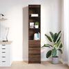 vidaXL Highboard pruun tamm 37,5x35x180 cm Engineered Wood