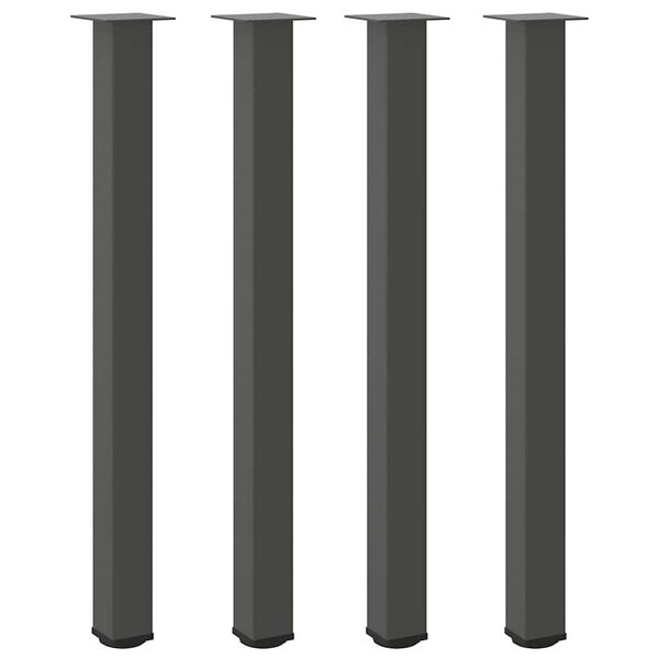 vidaXL baarilaua jalad 4 tk, antratsiithall, 110–112 cm, teras