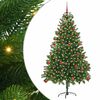 vidaXL J&otilde;ulupuu koos 300 LED-iga koos alusega Roheline 180 cm PE