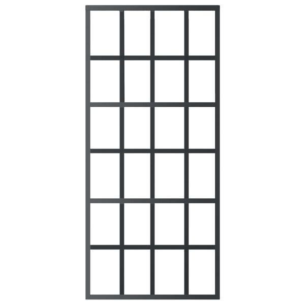 vidaXL liuguks riistvarakomplektiga, ESG klaas ja alumiinium, 90x205cm