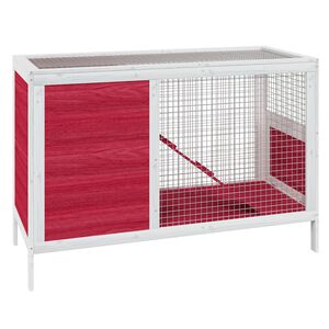 vidaXL k&uuml;&uuml;likupuur, punane, 103 x 44 x 69,5 cm, m&auml;nnipuit